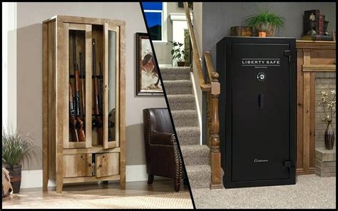 gun cabinet vs gun safe